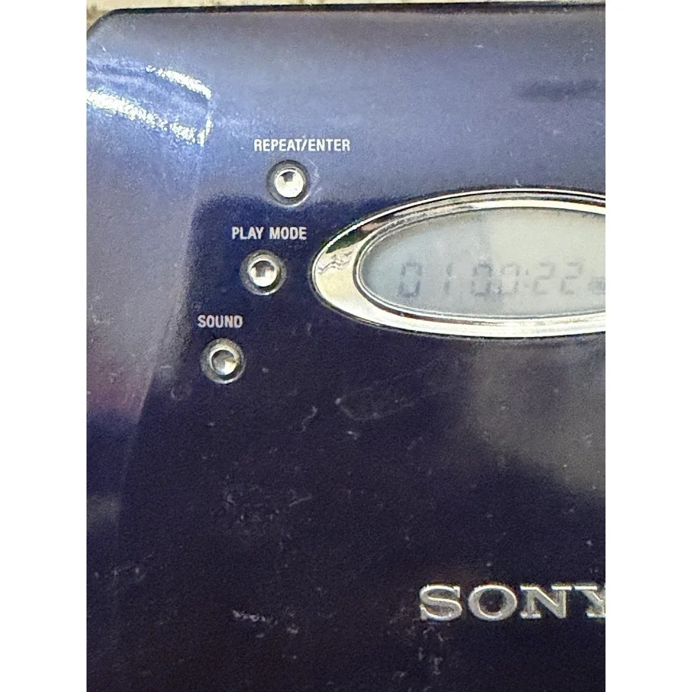 Sony D-EJ721 Walkman Blue Portable CD Player With Headphones Tested Working